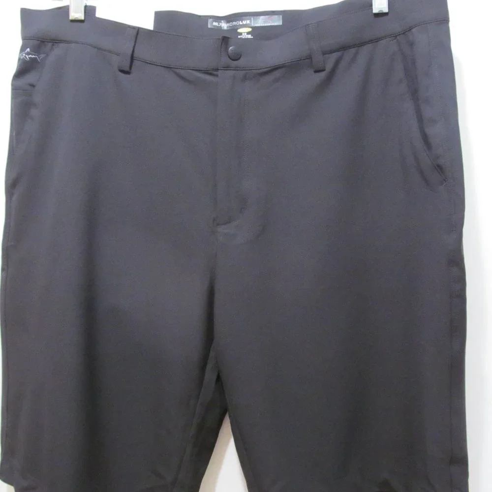 NWT Greg Norman Mens Shorts Black Size 38 ML75 Microlux Stretch Play Dry - Picture 1 of 16